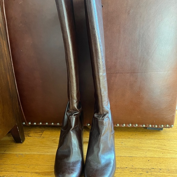 Franco Sarto, The Artist’s Collection Traspira knee high brown boots, size 11 - Picture 4 of 10
